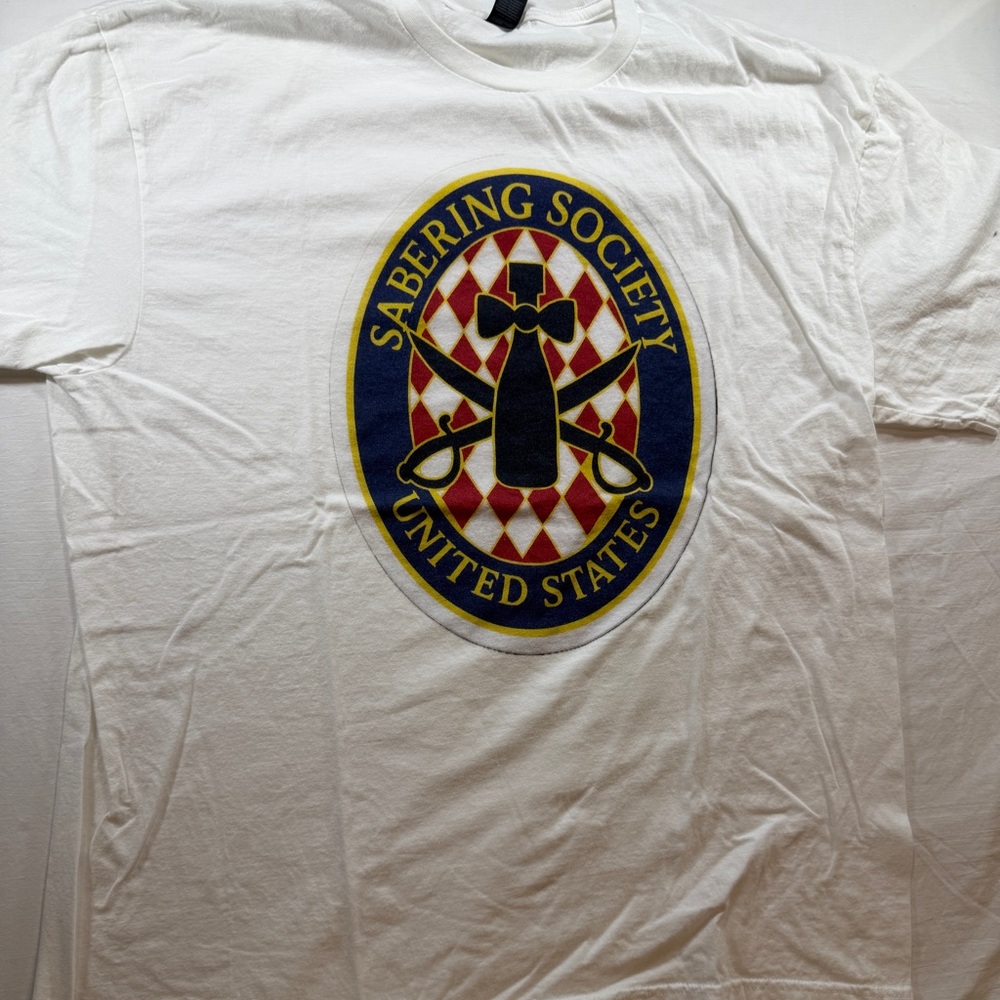 Sabering Society United States T-Shirt White Men’s Extra Large (XL)